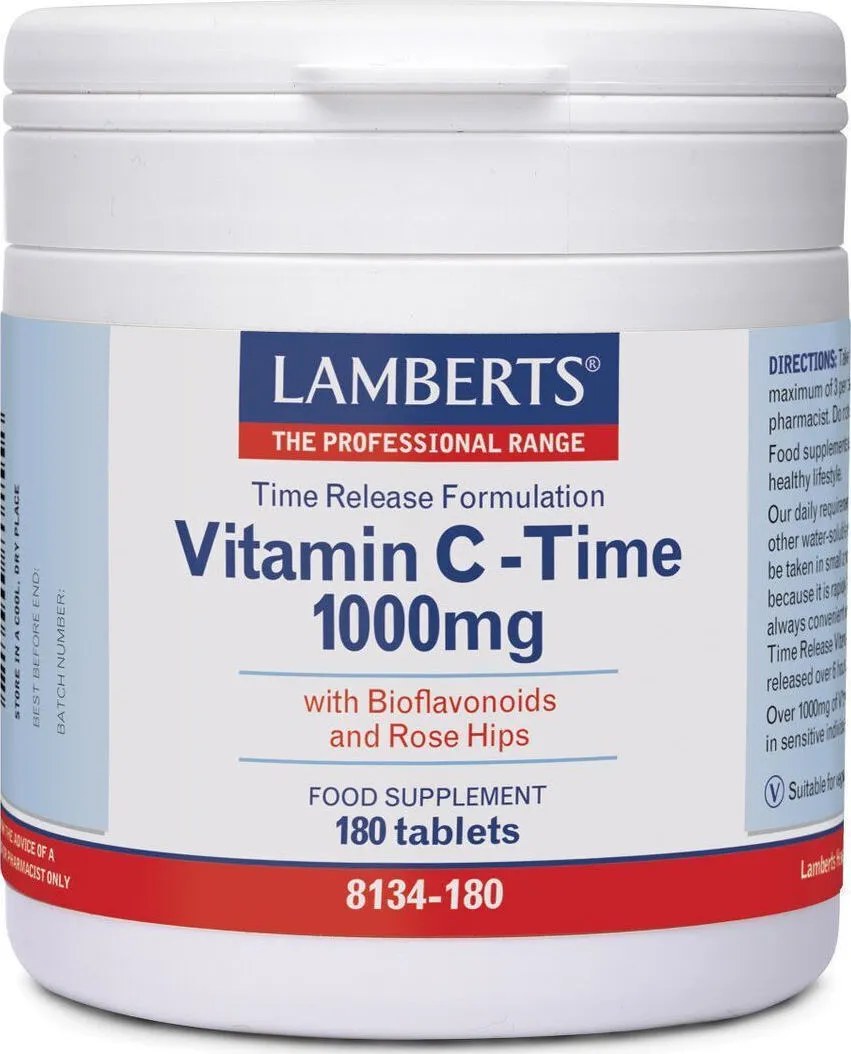 Lamberts Vitamin C Time Release 1000mg 180 Ταμπλέτες
