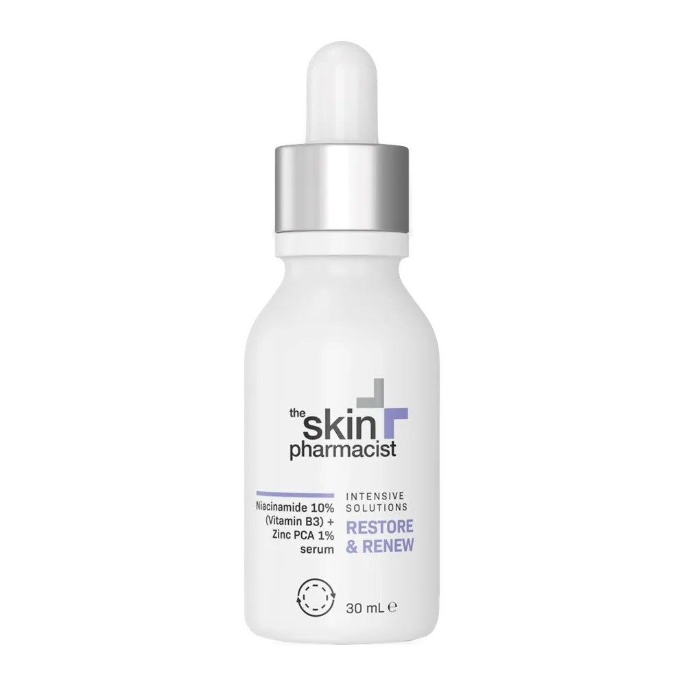 Skin Pharmacist Restore & Renew Niacinamide 10% + Zinc PCA 1% Serum 30ml